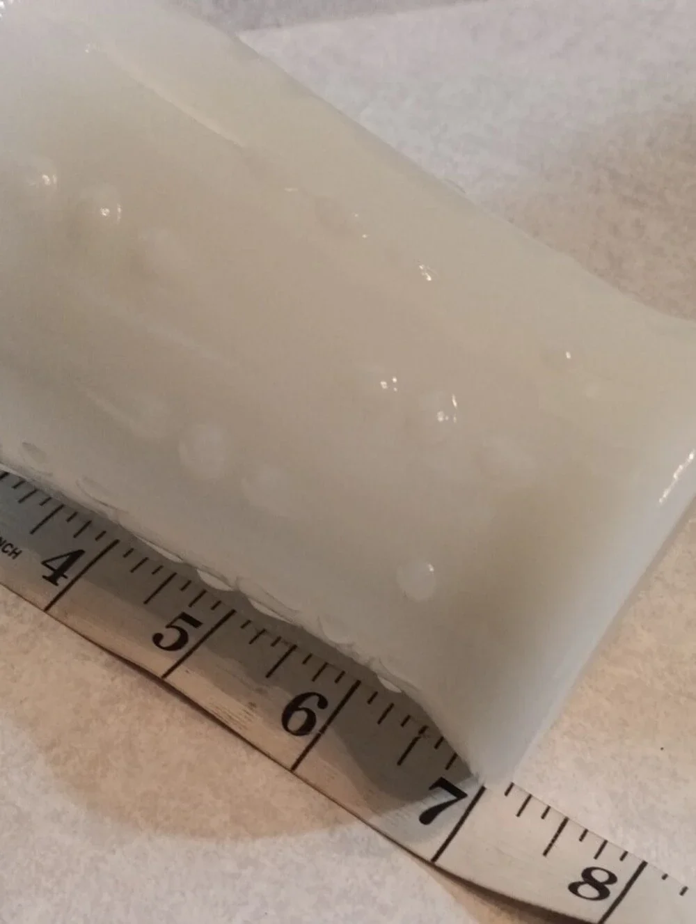 White Decorative Milk Glass Scalloped Vase